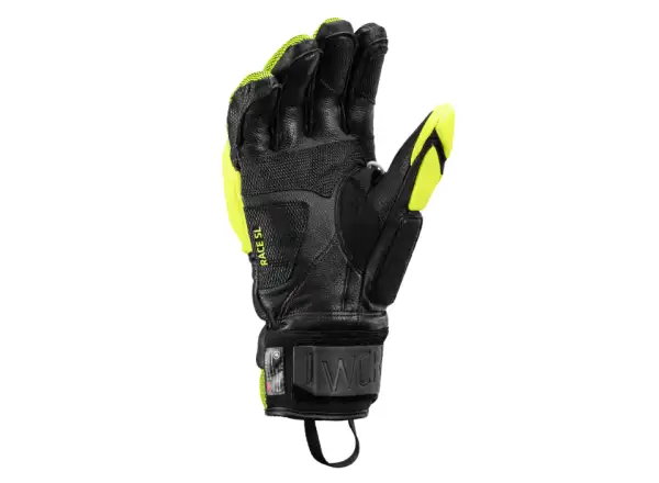 Leki WCR Venom SL 3D racing gloves Black-Ice Lemon