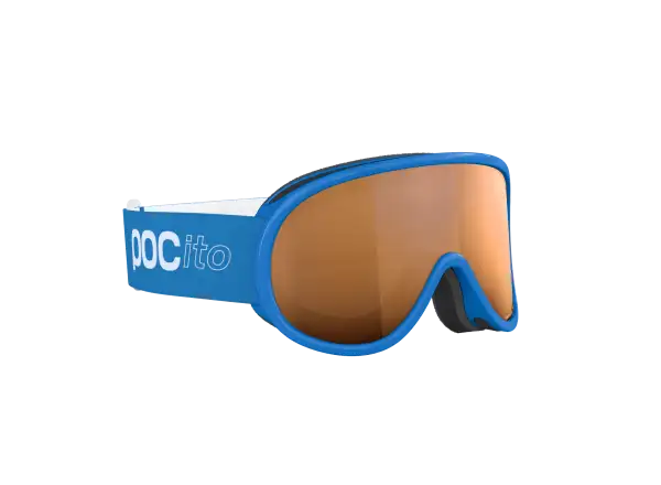 POC POCito Retina kids ski goggles Fluorescent Blue/Partly Sunny Light Orange