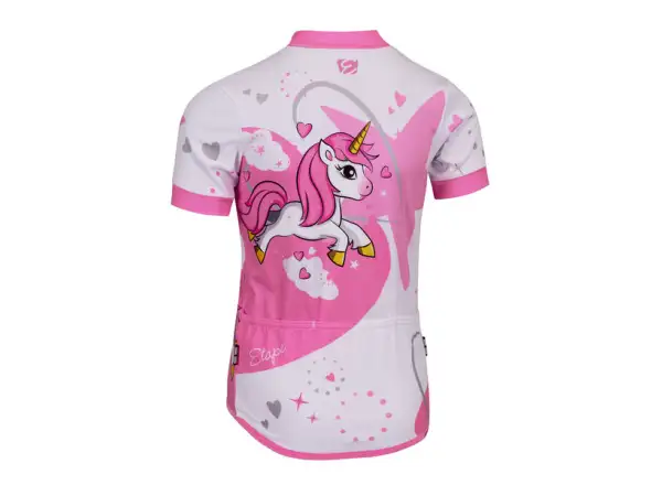 Etape Rio short sleeve kids jersey white/pink