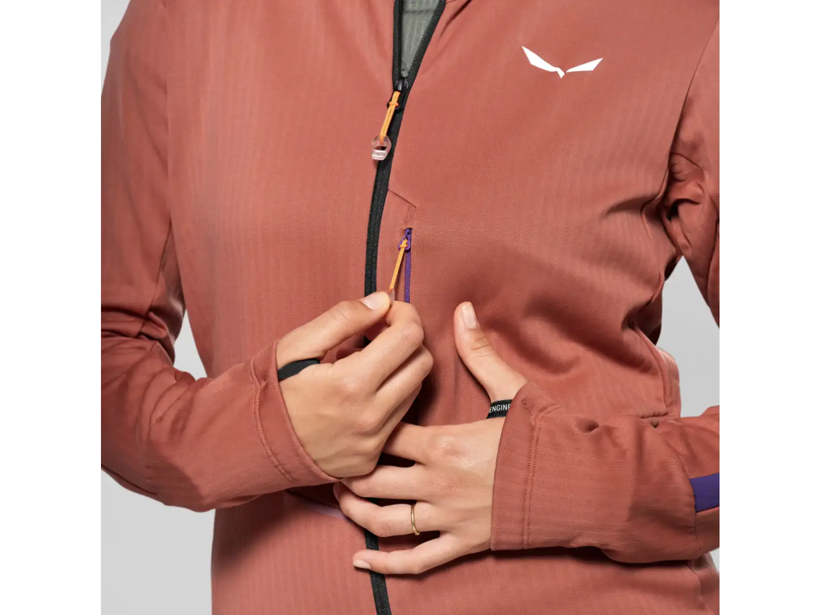Salewa Pedroc 3 Hooded women's sweatshirt Etruscan Red