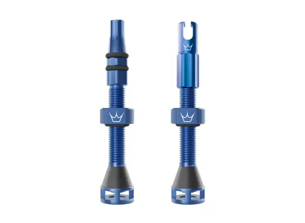 Peatys Holeshot Fast Flow tubeless valves 42 mm Navy