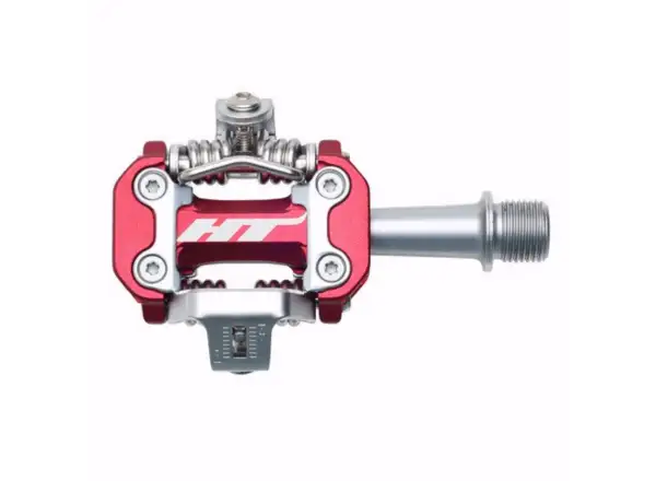 HT HTI-M2 MTB clipless pedals red