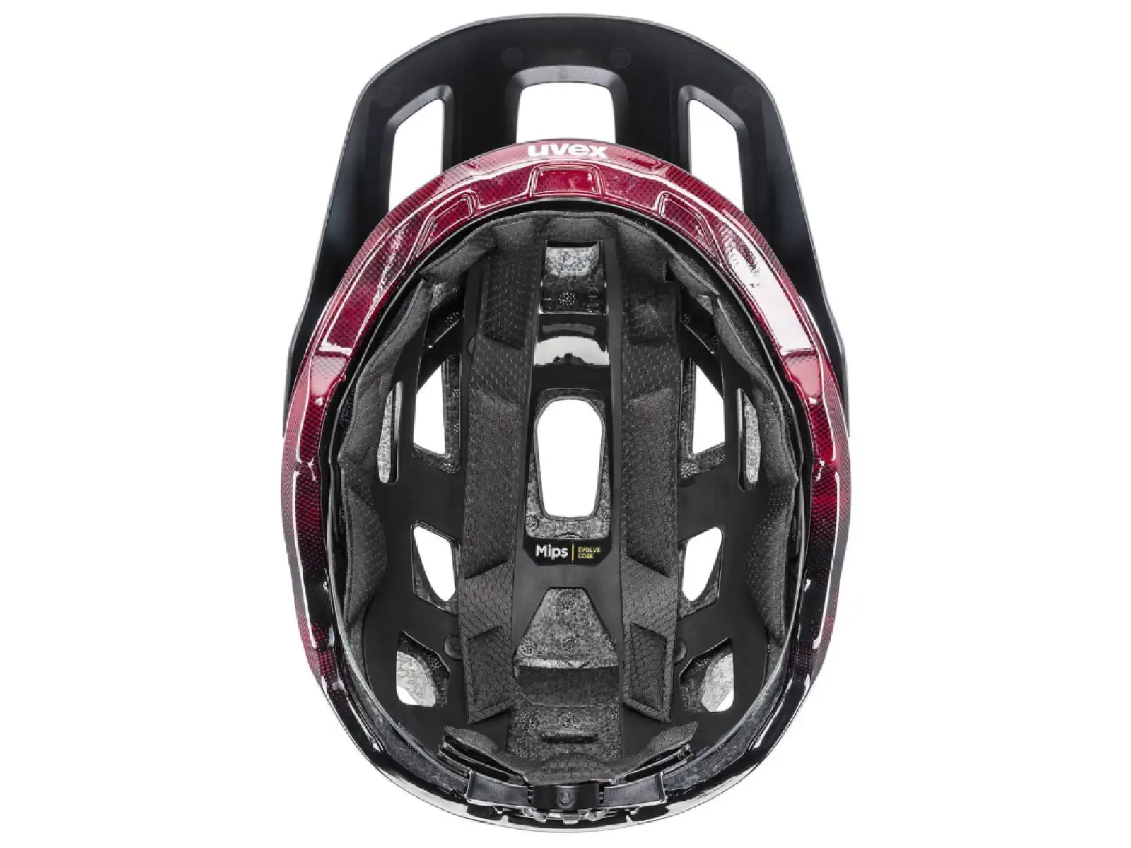 Uvex React MIPS MTB helmet Black/Ruby Red Matt