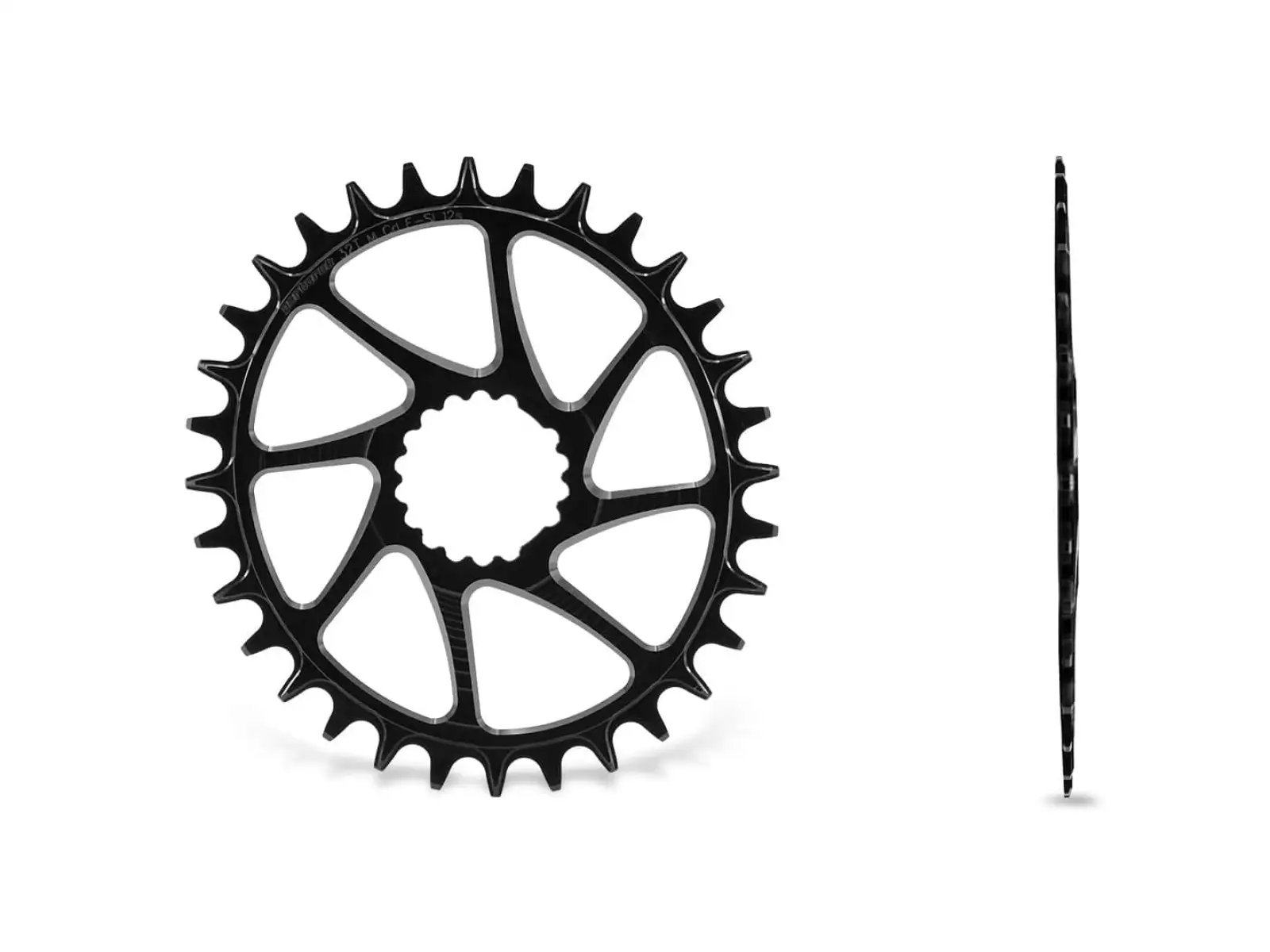 Garbaruk Oval MTB chainring Cannondale Ai black 32t