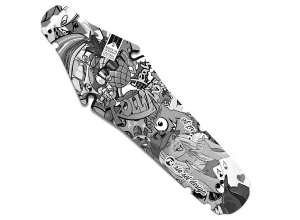 Rie:sel Design Rit:ze mudguard Stickerbomb Eyecatcher Ultra Black