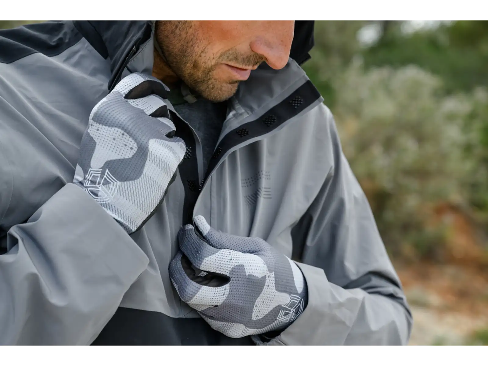 Silvini Saltaro men's gloves Charcoal/Cloud