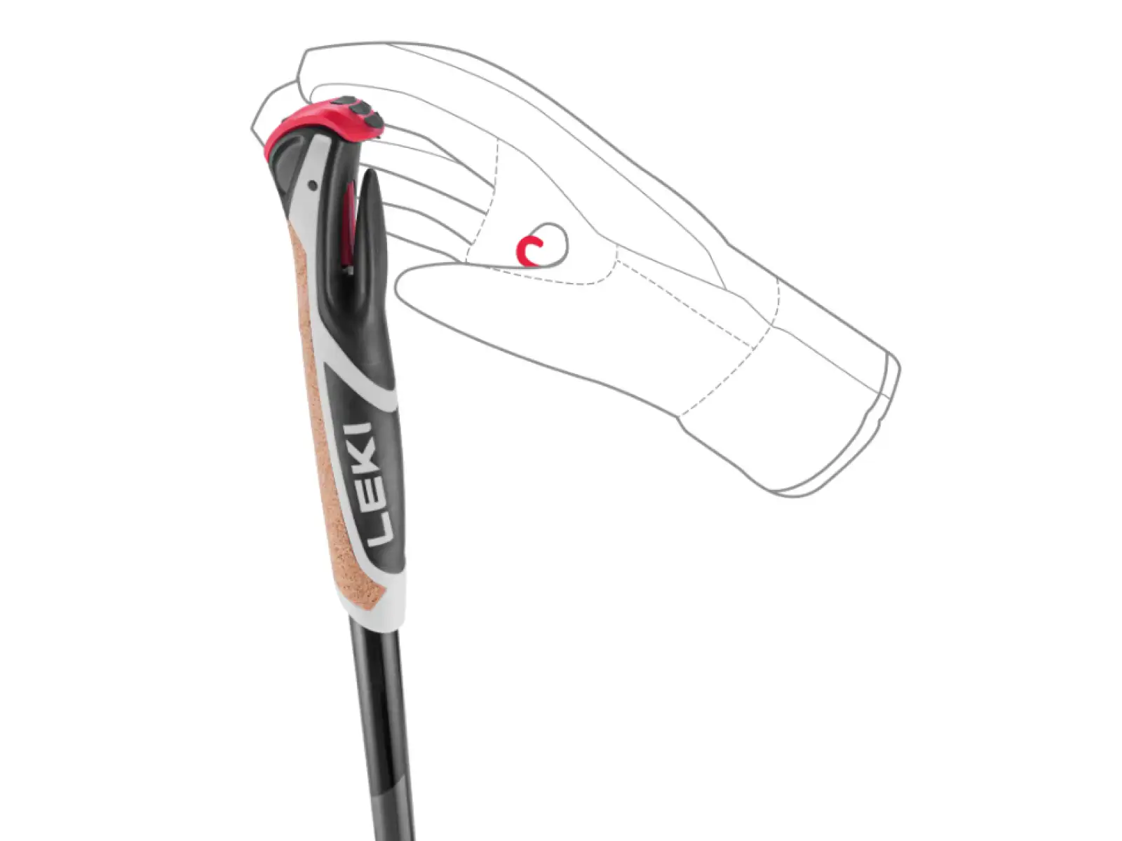 Leki XTA 5.5 Poles cross-country poles Black/White/Neon yellow