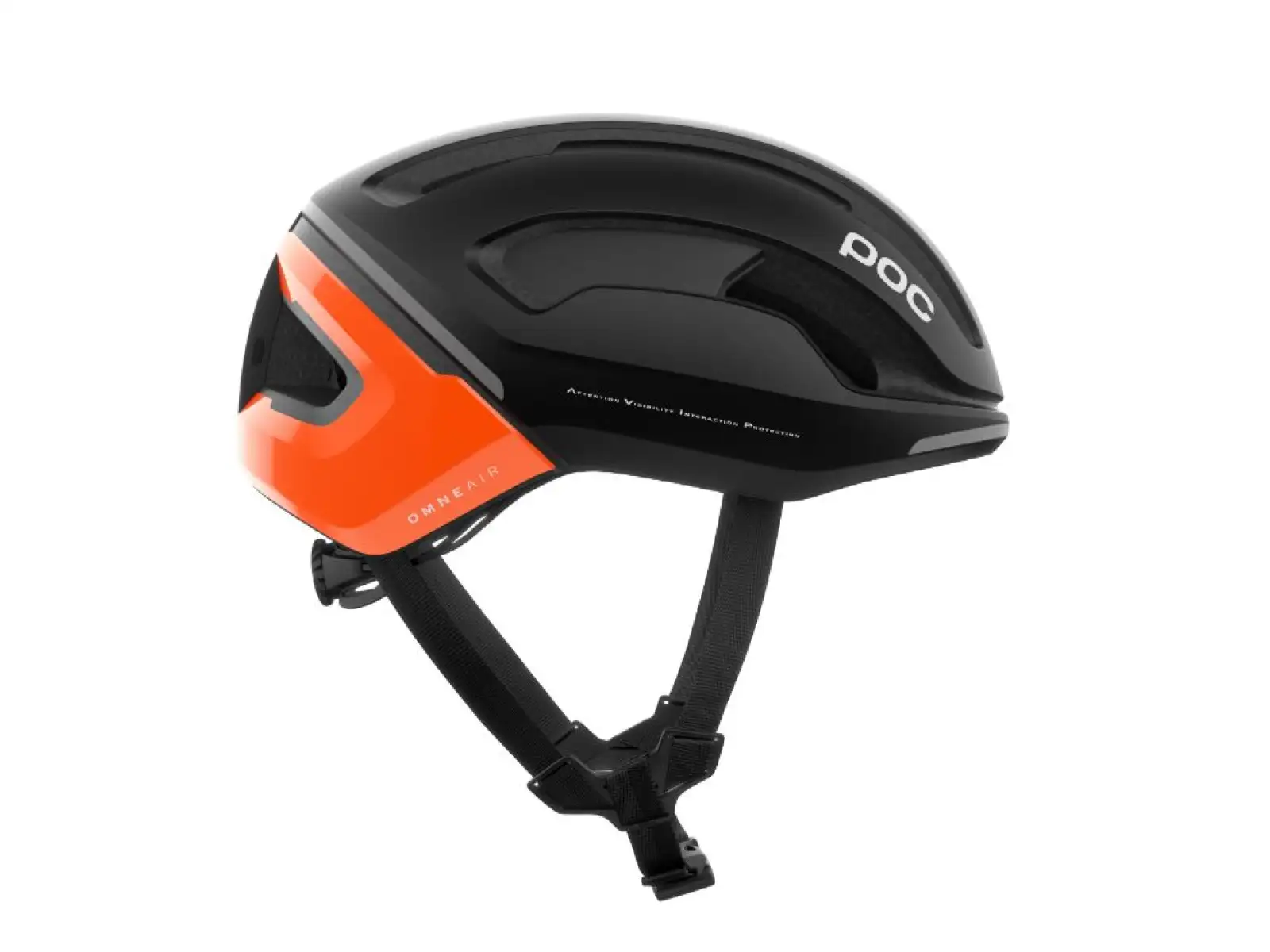 POC Omne Beacon MIPS cycling helmet Fluorescent Orange AVIP/Uranium Black Matt