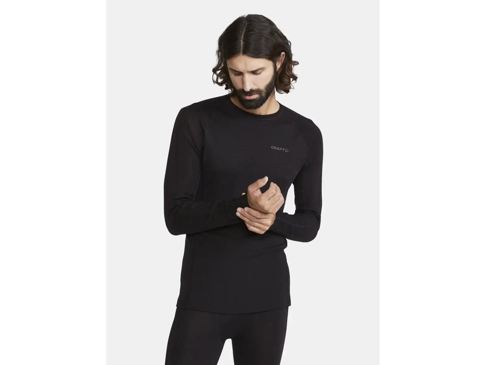 Craft ADV Wool Merino men's long sleeve shirt black