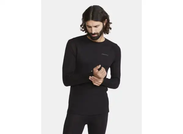 Craft ADV Wool Merino men's long sleeve shirt black