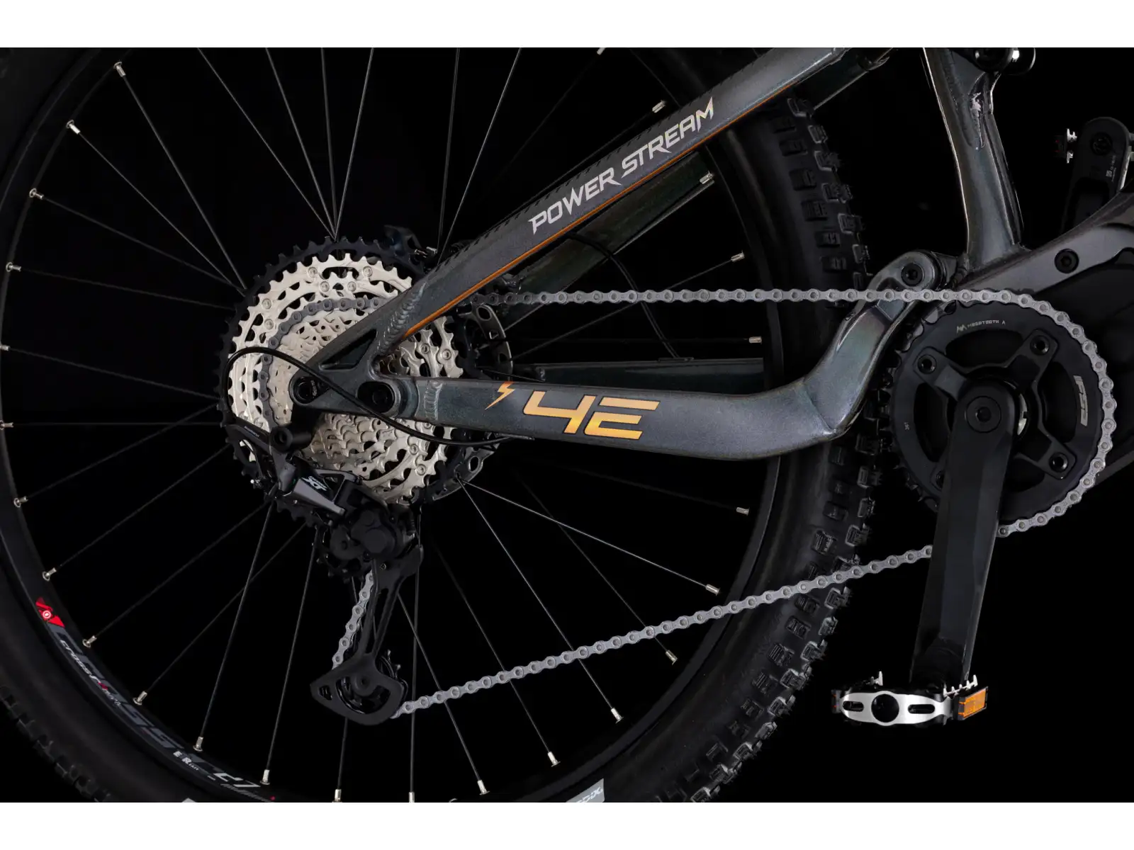 4EVER Powerstream Pro full-suspension e-bike Chameleon/Bronze