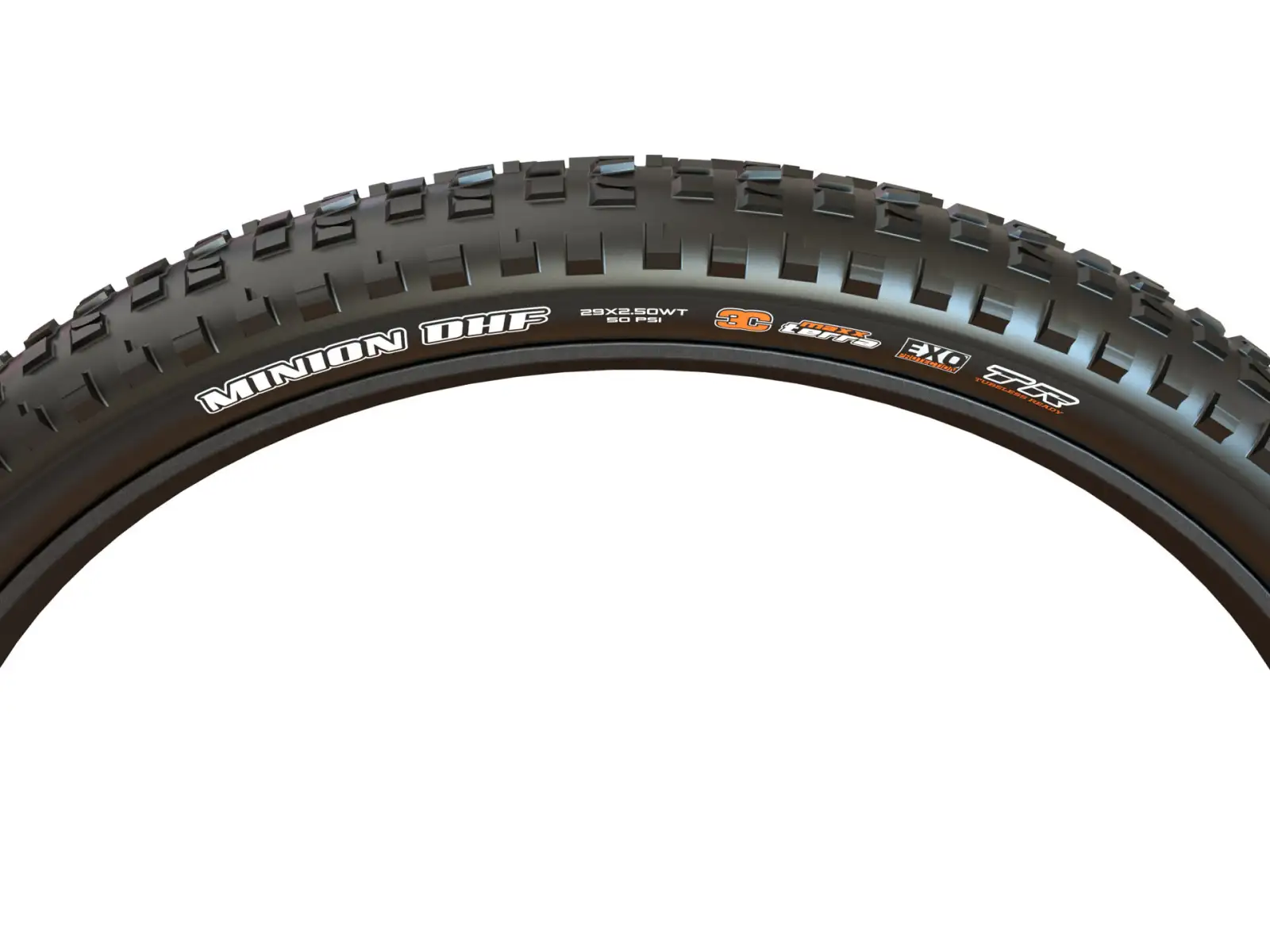 Maxxis Minion DHF 26x2.50" WT 3C MaxxTerra EXO TR MTB tire kevlar