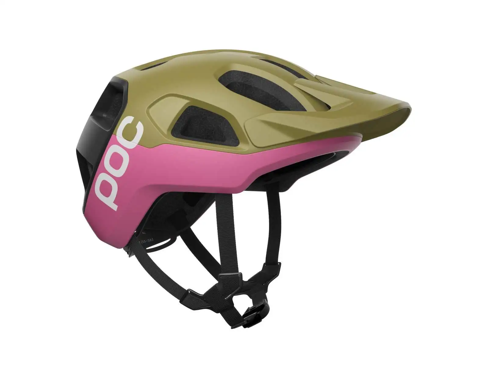 POC Cularis helmet Olivine Green Matt/Thulite Pink Matt