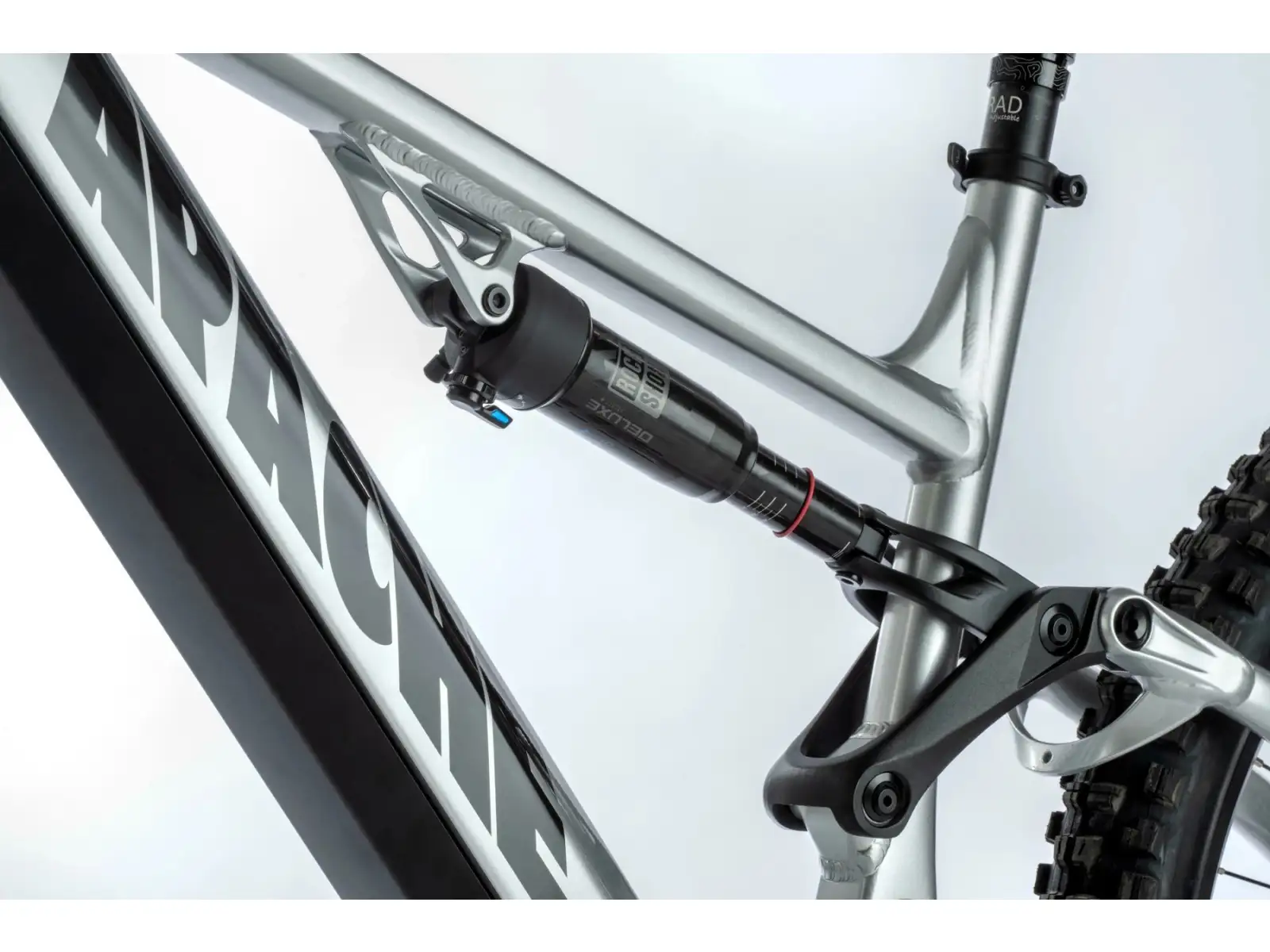 Apache Quruk 3 Bosch 1000 Wh full-suspension e-bike silver